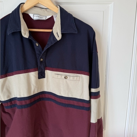 Chaps Colorblock Rugby Shirt - Picture 4 of 7